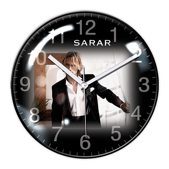 Glass Wall Clock
