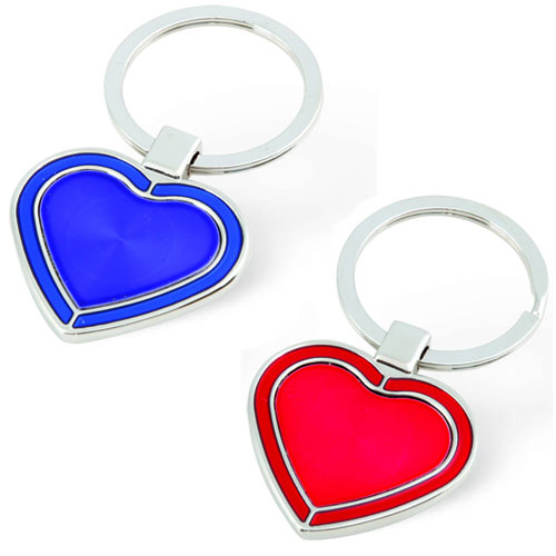 Heart Shape Metal Keychaın