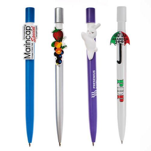 Custom shape clip ballpoint pen