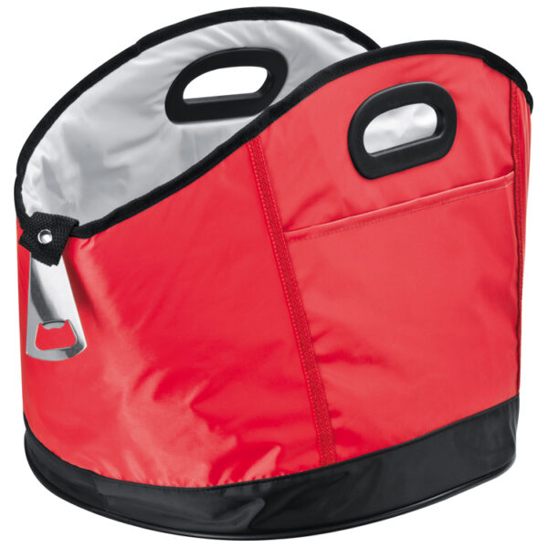 Big round cooler bag with bottle opener