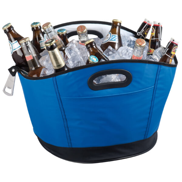 Big round cooler bag with bottle opener